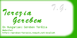 terezia gereben business card